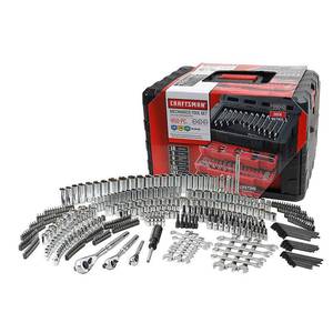 lot 9037 image: Craftsman 450 Piece Mechanics Tool Set With 3 Drawer Case