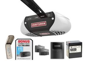 lot 9041 image: 1 HPS Belt Drive Garage Door Opener with BONUS Assurelink Gateway