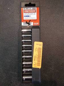 lot 9074 image: 18 pc. Deep Socket Set - 14in Drive