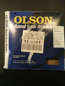 lot 9080 image: Six 56 78 Inch Olson Wood Band Saw Blades 6-pack
