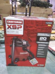 lot 9086 image: Craftsman XSP 20 gal. 6.5 HP WetDry Vac Set