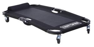 lot 9096 image: Craftsman Foldable Mechanic Mesh Creeper 4 Rolling - Casters 250 Lbs Capacity, Black