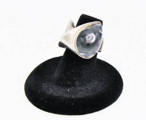 lot 49 image: Bjrn Weckstrm for Lapponia Sterling  Acrylic Ring - From his Space Collection