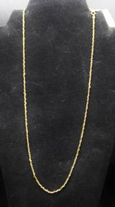 lot 84 image: .925 Sterling Silver Chain Gold Plated