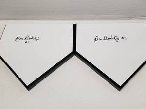 lot 1359 image: Don Denkinger Autographed Home Plate Base Lot of 2 w COA