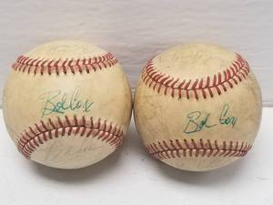 lot 1233 image: 1982 Toronto Blue Jays Team Autographed Rawlings Official American League Baseball w COA