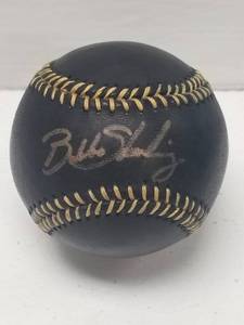 lot 1240 image: Bubba Starling Autographed Rawlings Official Major League Baseball Black & Gold w COA