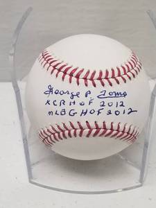lot 1241 image: George P. Toma Autographed Rawlings Official MLB Baseball Royals HOF w COA