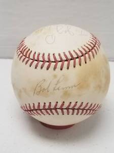 lot 1250 image: Elston Howard & Bob Lemon Autographed Rawlings Official American League Baseball