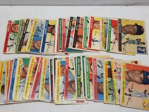 lot 1210 image: 1955 Topps Lot of 42 Cards w Ted Kluszewski & Al Rosen
