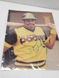 lot 1257 image: Dave Winfield Autographed Magazine Photo Page San Diego Padres w COA