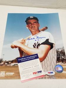 lot 1258 image: Clete Boyer Autographed 8x10 Photo New York Yankees w COA