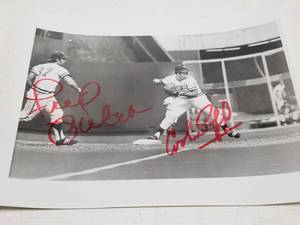 lot 1263 image: Fred Patek & Cookie Rojas Dual Autographed 8x10 Photo w COA