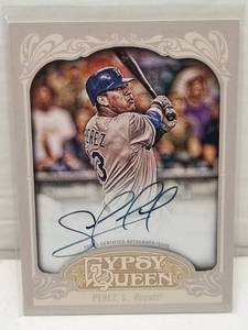 lot 1270 image: 2012 Topps Gypsy Queen Salvador Perez Autographed Card Kansas City Royals