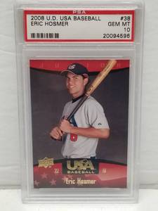 lot 1273 image: 2008 Upper Deck USA Eric Hosmer #38 Graded PSA 10 Gem Mint