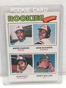 lot 1277 image: 1977 Topps Andre Dawson #473 Rookie Card Montreal Expos