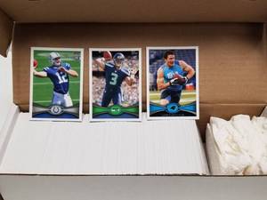 lot 1307 image: 2012 Topps Football Complete 440-Card Set w Russell Wilson & Andrew Luck Rookie