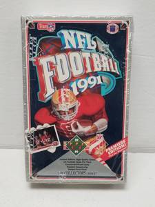 lot 1310 image: 1991 Upper Deck Football Series 1 Factory Sealed Wax Box w 36 Packs