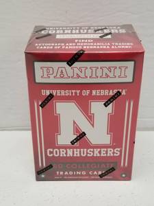 lot 1313 image: Nebraska Cornhuskers NCAA Sports Cards Factory Sealed Box Multi Sport Alumni 80 Cards