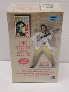 lot 1316 image: Elvis Presley Press Pass Series 1 Factory Sealed Wax Box Blaster w 12 Packs
