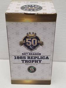 lot 1318 image: 1985 Kansas City Royals World Series Champions Replica Trophy Bobble SGA