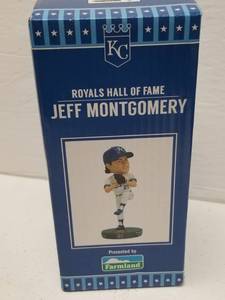 lot 1324 image: Jeff Montgomery Kansas City Royals Hall of Fame Bobblehead SGA