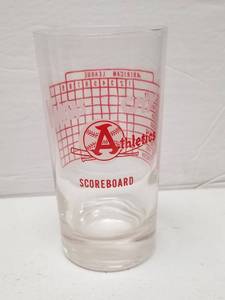 lot 1326 image: 1950s Kansas City Athletics Scoreboard Glass