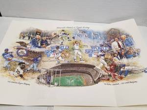 lot 1327 image: Kansas City Royals John B. Martin Memorable Moments of Royals History Lithograph Lot of 3
