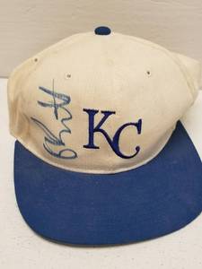 lot 1328 image: George Brett Autographed Kansas City Royals Starter Hat