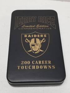 lot 1329 image: Jerry Rice Danbury Mint Limited Edition Football Card Raiders