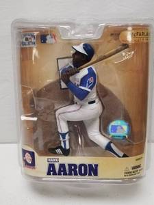 lot 1345 image: Hank Aaron Atlanta Braves McFarlane Action Figure Cooperstown Collection