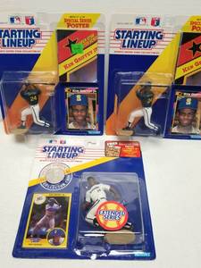 lot 1349 image: Ken Griffey Jr. Seattle Mariners Baseball Starting Lineup Figure Lot of 3