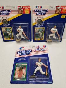 lot 1351 image: Mark McGwire Oakland Athletics Baseball Starting Lineup Figure Lot of 3