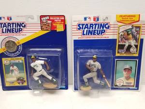 lot 1352 image: Rickey Henderson Oakland Athletics Baseball Starting Lineup Figure Lot of 2