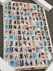 lot 1368 image: 1991 Topps Desert Storm 132-Card Uncut Sheet Lot of 5