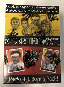 lot 1015 image: SportKings Blaster Box with 8 Packs - Reprints of 1933 with New Players - Guaranteed Jersey or Autograph Card In Box