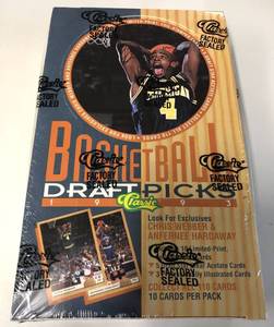 lot 1017 image: 1993 Classic Draft Picks Factory Sealed Trading Card Box - 36 Sealed Packs