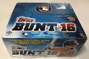 lot 1018 image: Factory Sealed 2016 Topps BUNT Retail Box Full of 36 Packs with 7 Cards Each