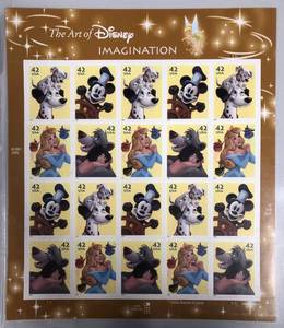 lot 1059 image: Page of Disney Postage Stamps - Mint Condition - 20 Total Stamps - 42 Cent Stamps