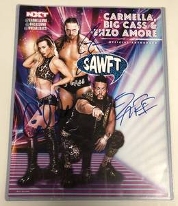 lot 1052 image: Signed 11x14 Inch Glossy Poster Signed By Carmella, Big Cass & Enzo Amore - WWE Wrestlers