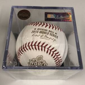 lot 1060 image: New In Acrylic Case 2015 World Series Official World Series Baseball