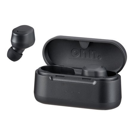 Onn. in-Ear Bluetooth Wireless Earphones with Charging Case,Black