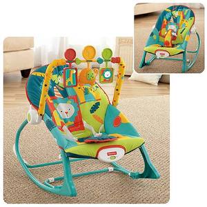 lot 24264 image: Fisher-Price Infant-to-Toddler Rocker - Circus Celebration