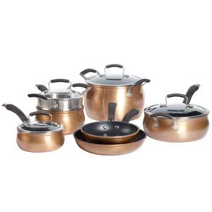 lot 24298 image: Epicurious 11-Pc. Aluminum Cookware Set