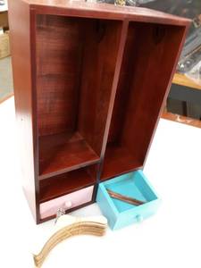 lot 24308 image: PLAY WARDROBE CABINET FOR DOLLS