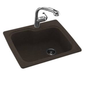 lot 24321 image: Swan KSSB-2522-010 25 x 22 Swanstone Single-Basin Dual Mount Kitchen Sink, Available in Various Colors