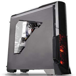 lot 24395 image: Thermaltake Versa N21 Midi Gaming Case With Usb3 12 Cm Rear Fan Toolless - Black