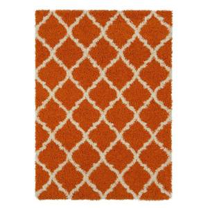 lot 24444 image: Ottomanson Ultimate Moroccan Trellis Soft Orange Shaggy Area Rug