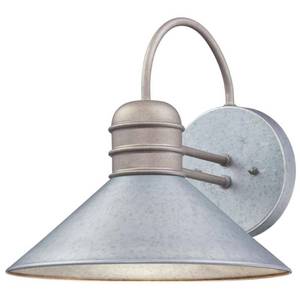 lot 13578 image: Westinghouse 6360900 Watts Creek 1-Light 11 Tall Outdoor Wall Sconce with Metal Shade