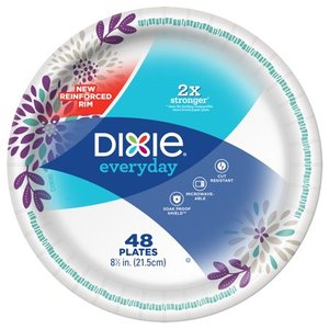 lot 13597 image: Dixie Everyday Paper Lunch Plates, 8.5, 48 Count